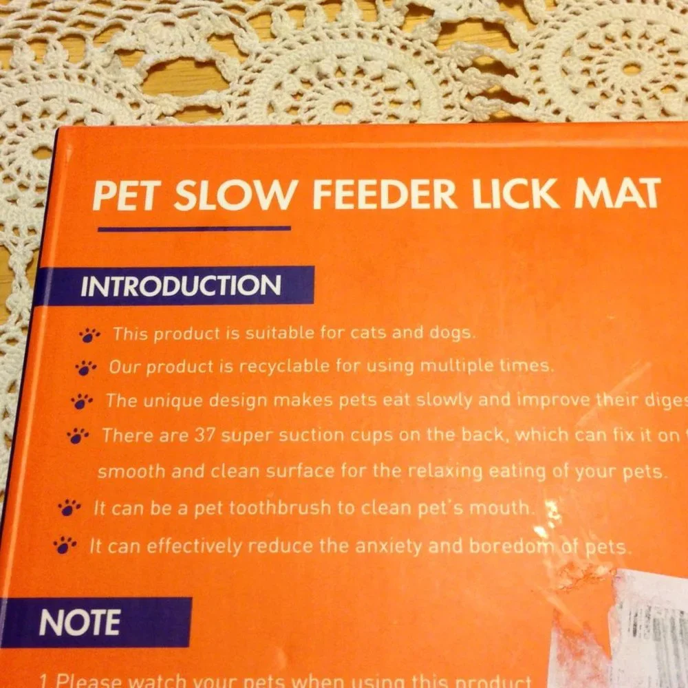 Slow Feeder Lick Mats, new from Boence